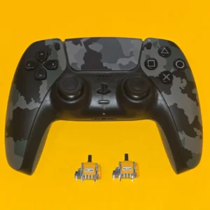 Sony PlayStation 5 DualSense Controller with TMR Analog Stick Upgrade - Grey Camo