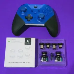 Xbox Elite Series 2 Controller in Blue with GuliKit 720 Adjustable TMR