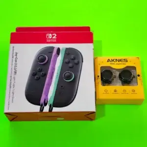 Nintendo Switch 2 Joy Con 2 L & R Controller Light Purple and Light Green with Aknes TMR - New